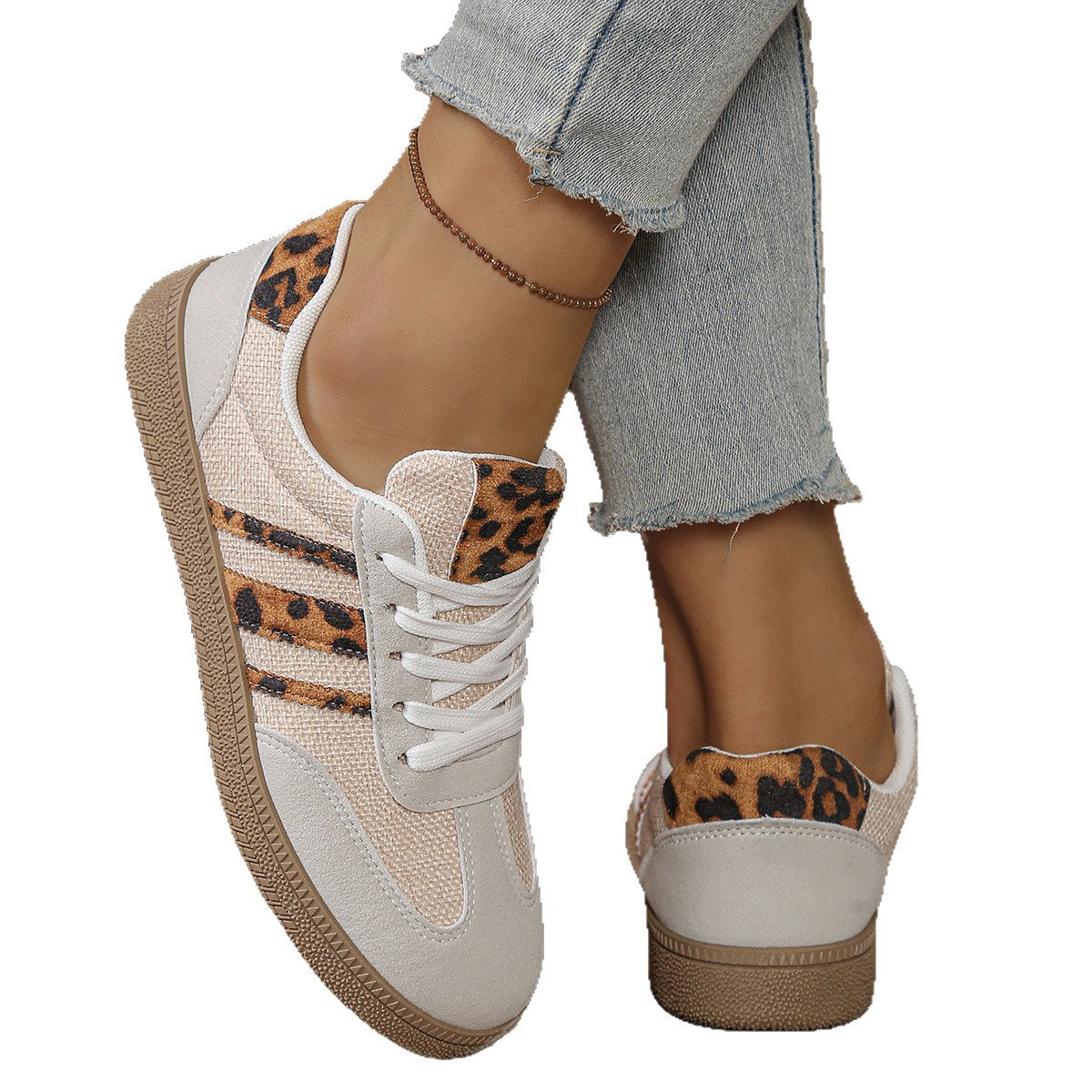 Eleganckie Ortopedyczne Sneakersy z Unikalnym Wzorem