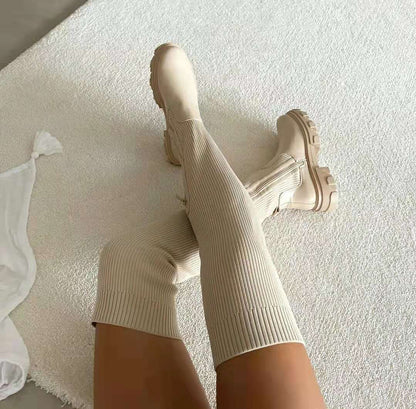 Mila® | Highly elastic knitted boots, comfortable and elegant