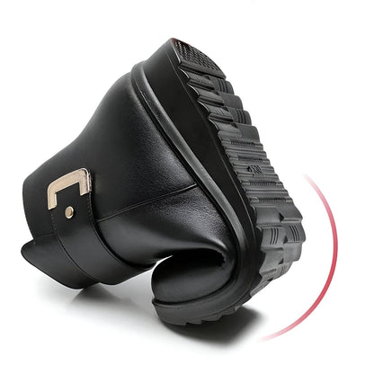 Eleganckie Ortopedyczne Kozaki z Unikalnym Wzorem
