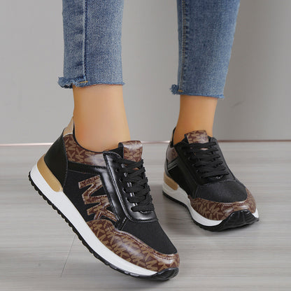 Eleganckie Ortopedyczne Sneakersy z Unikalnym Wzorem