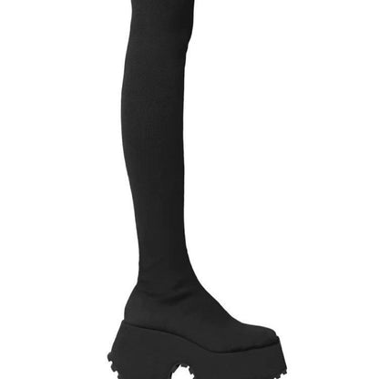 Eleganckie Ortopedyczne Kozaki z Unikalnym Wzorem