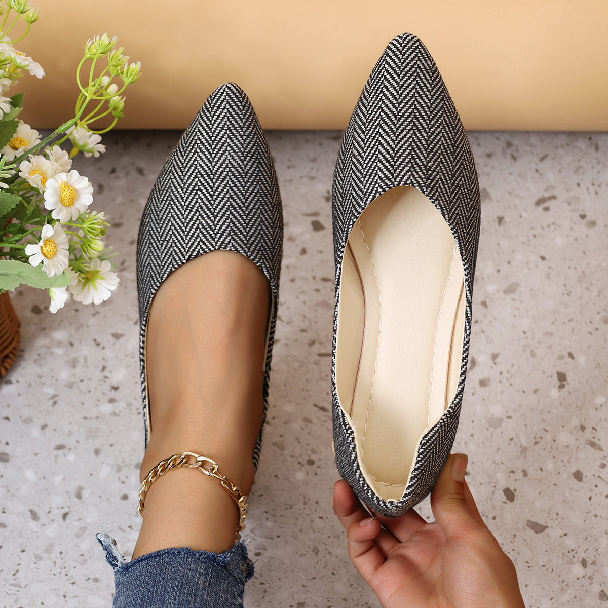 Eleganckie Ortopedyczne Buty z Unikalnym Wzorem