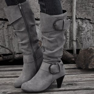 Eleganckie Ortopedyczne Kozaki z Unikalnym Wzorem