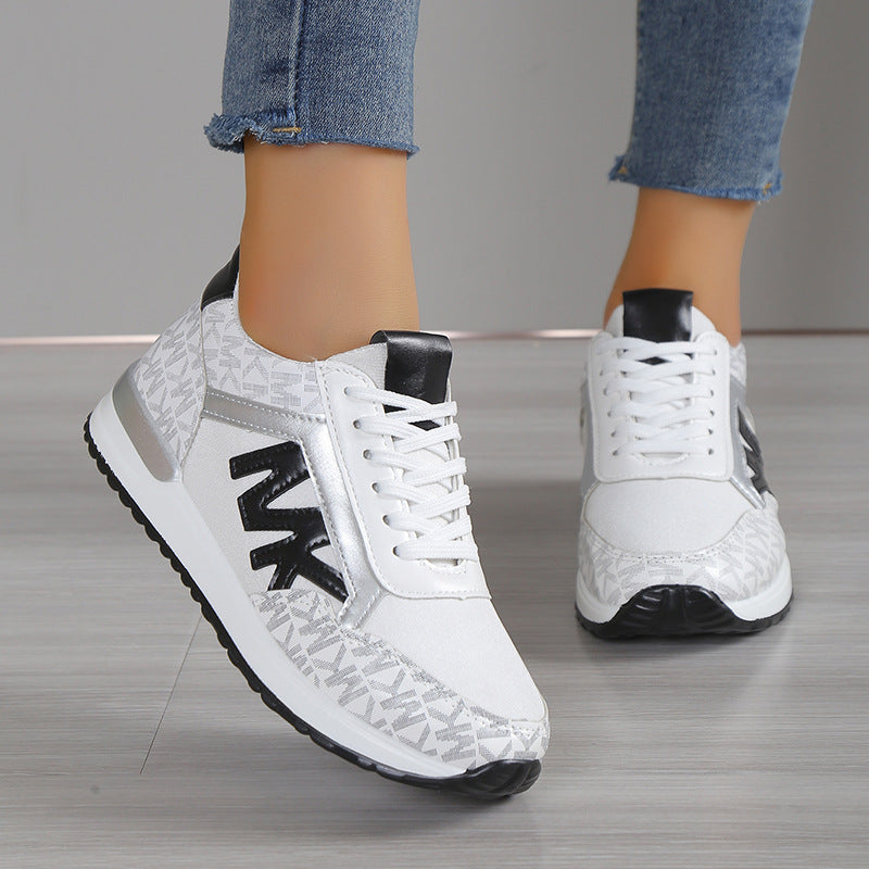 Eleganckie Ortopedyczne Sneakersy z Unikalnym Wzorem