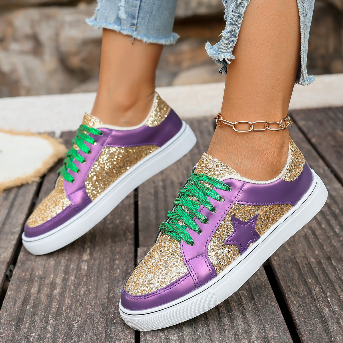 Eleganckie Ortopedyczne Buty z Unikalnym Wzorem