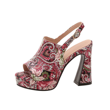 Ortopedyczne Sandały Inspirowane Stylem Vintage