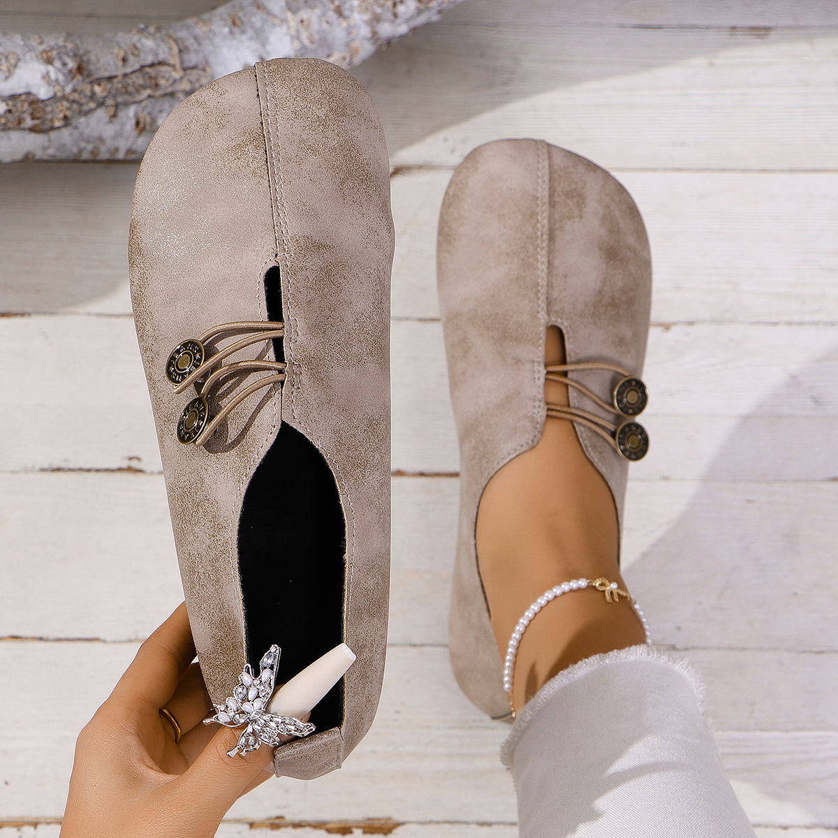 Eleganckie Ortopedyczne Buty z Unikalnym Wzorem