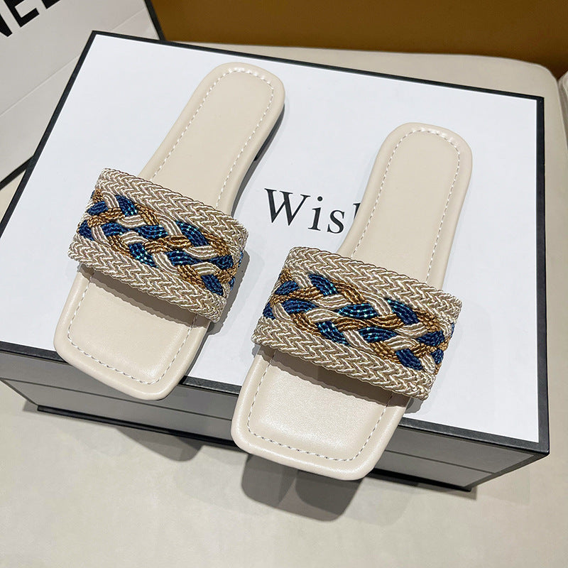 Eleganckie Ortopedyczne Sandały z Unikalnym Wzorem