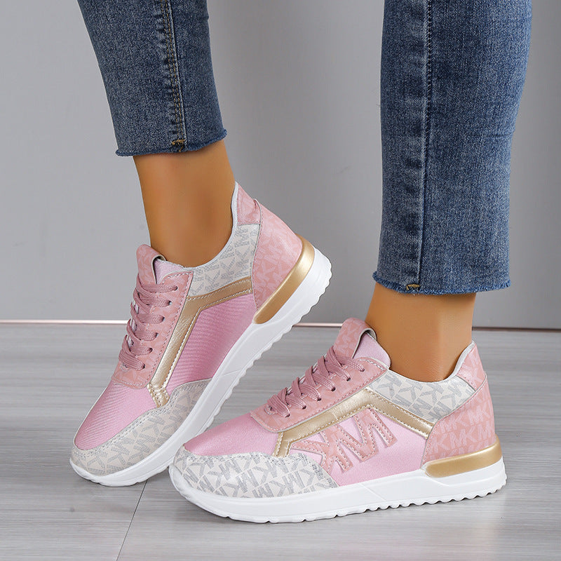 Eleganckie Ortopedyczne Sneakersy z Unikalnym Wzorem