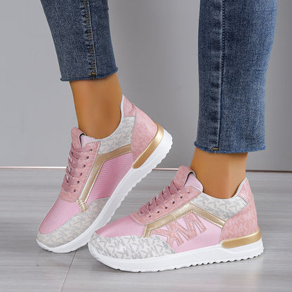 Eleganckie Ortopedyczne Sneakersy z Unikalnym Wzorem
