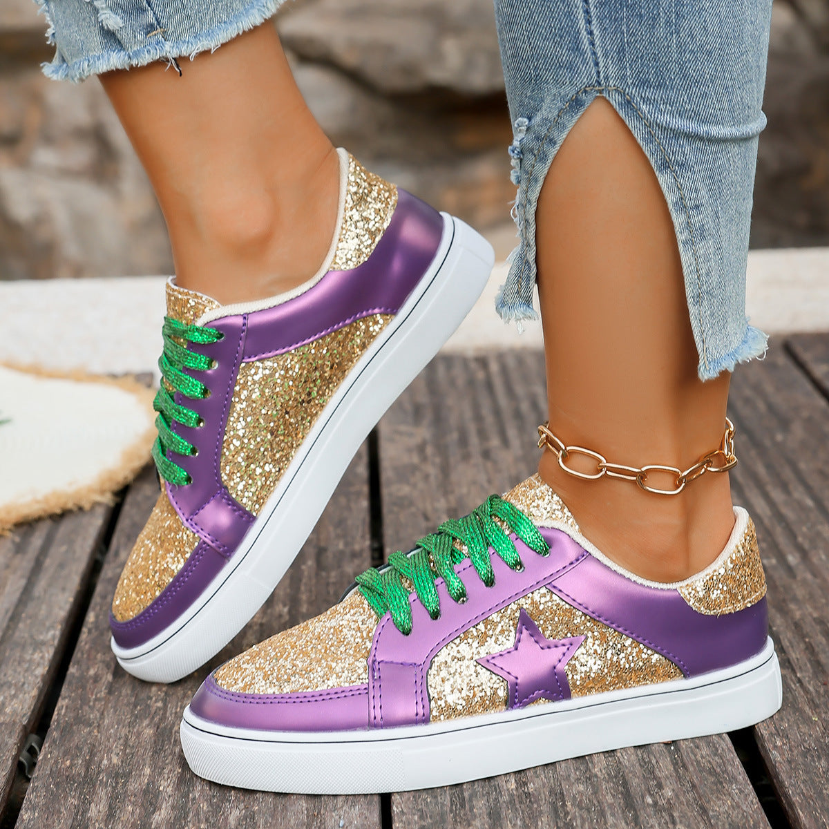 Eleganckie Ortopedyczne Buty z Unikalnym Wzorem