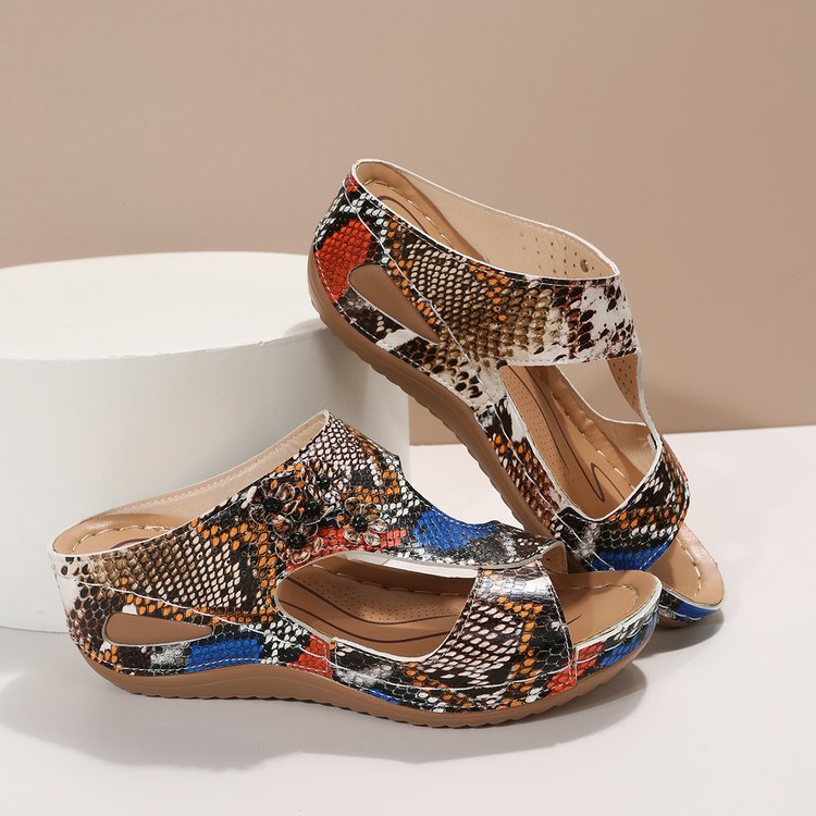 Eleganckie Ortopedyczne Buty z Unikalnym Wzorem