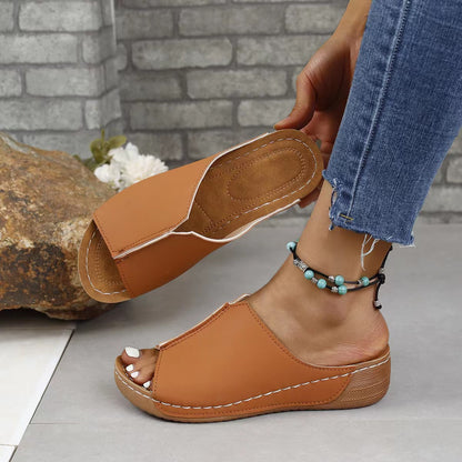Eleganckie Ortopedyczne Sandały z Unikalnym Wzorem