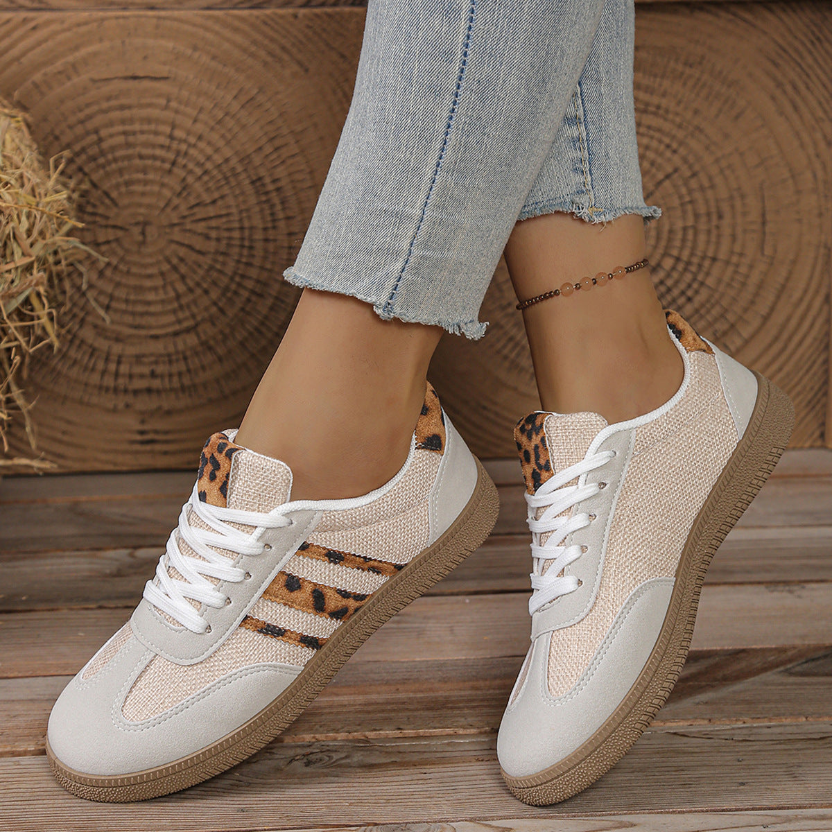 Eleganckie Ortopedyczne Sneakersy z Unikalnym Wzorem