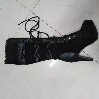 Eleganckie Ortopedyczne Kozaki z Unikalnym Wzorem