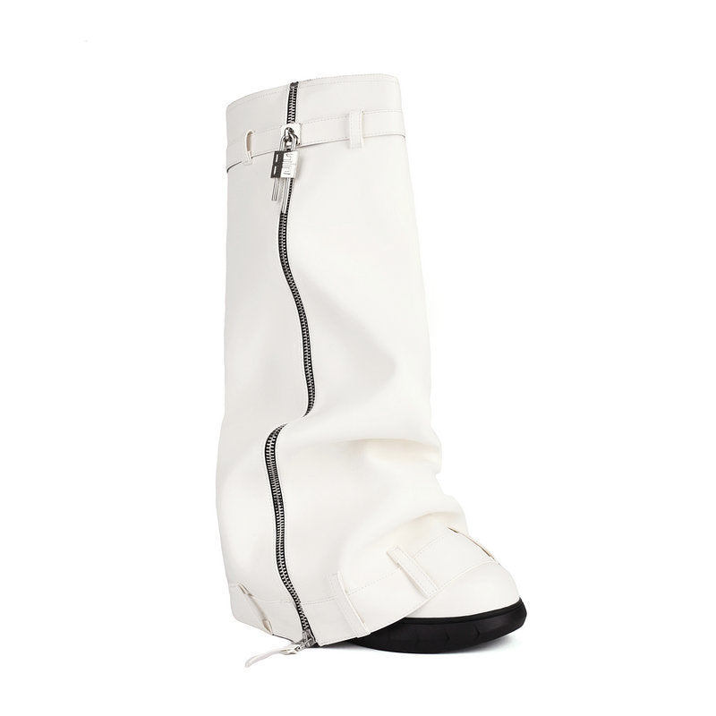 Eleganckie Ortopedyczne Kozaki z Unikalnym Wzorem
