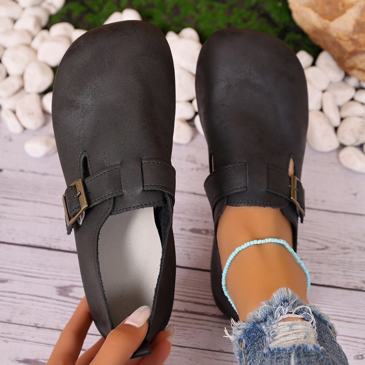 Eleganckie Ortopedyczne Buty z Unikalnym Wzorem
