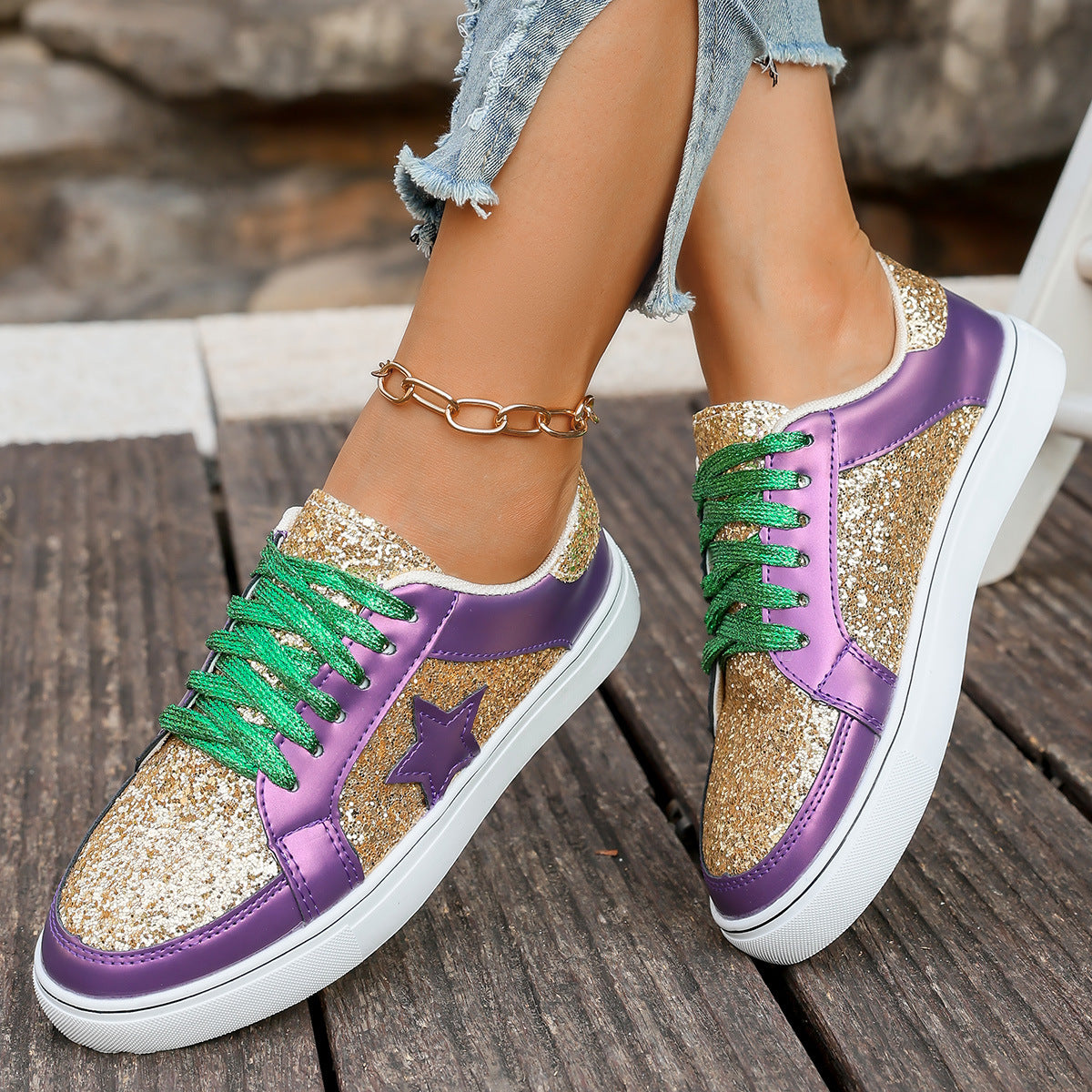 Eleganckie Ortopedyczne Buty z Unikalnym Wzorem