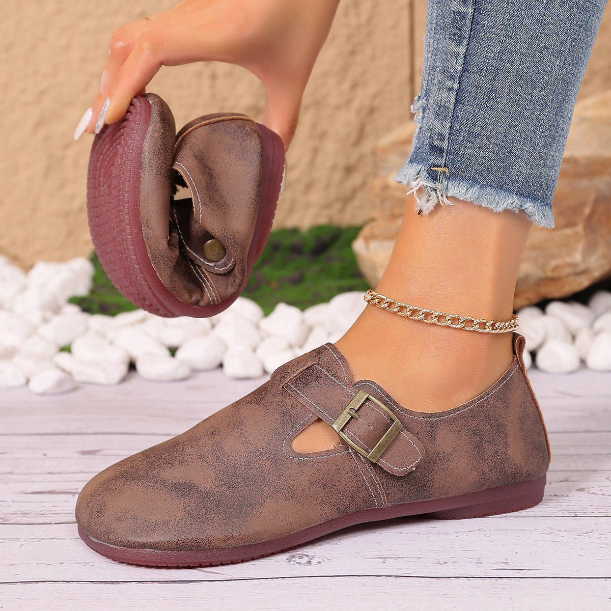 Eleganckie Ortopedyczne Buty z Unikalnym Wzorem