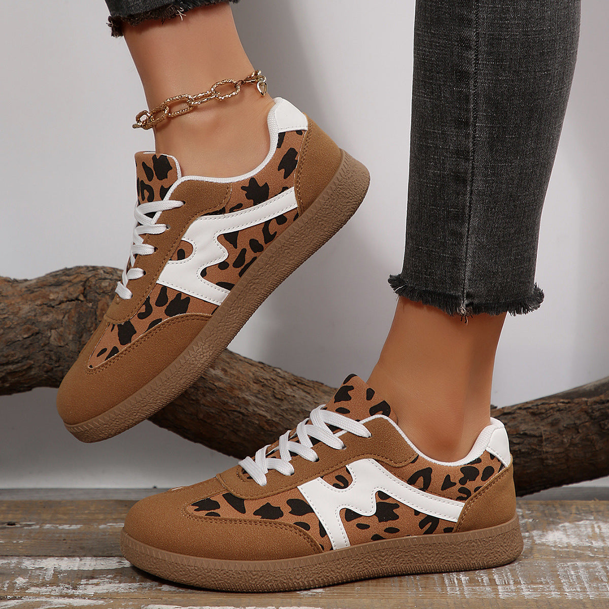 Eleganckie Ortopedyczne Sneakersy z Unikalnym Wzorem