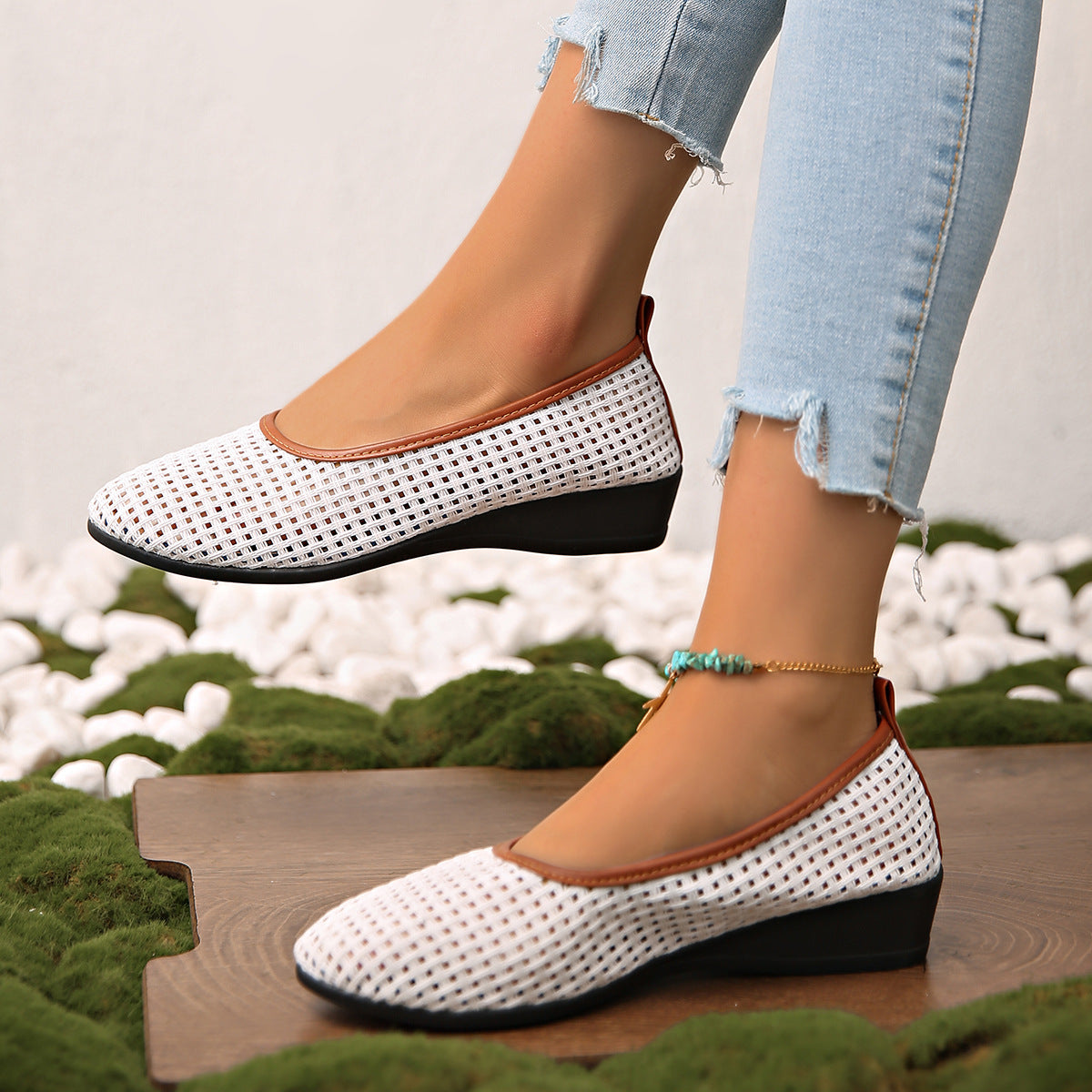 Eleganckie Ortopedyczne Buty z Unikalnym Wzorem