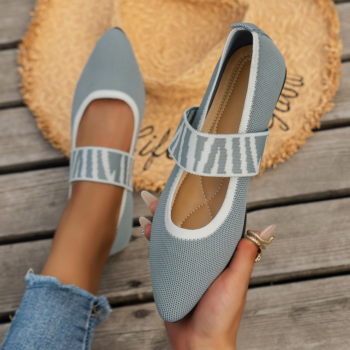 Eleganckie Ortopedyczne Buty z Unikalnym Wzorem