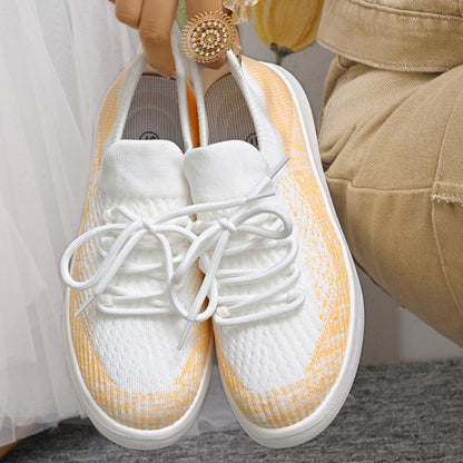 Eleganckie Ortopedyczne Sneakersy z Unikalnym Wzorem