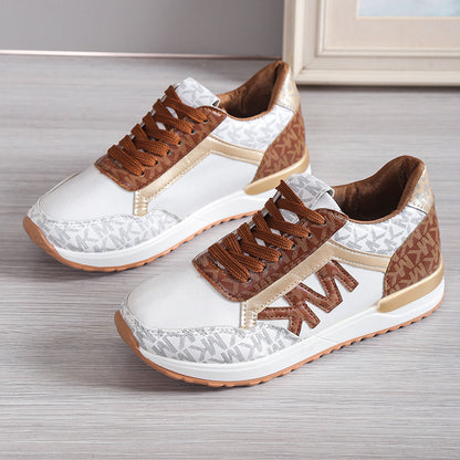 Eleganckie Ortopedyczne Sneakersy z Unikalnym Wzorem
