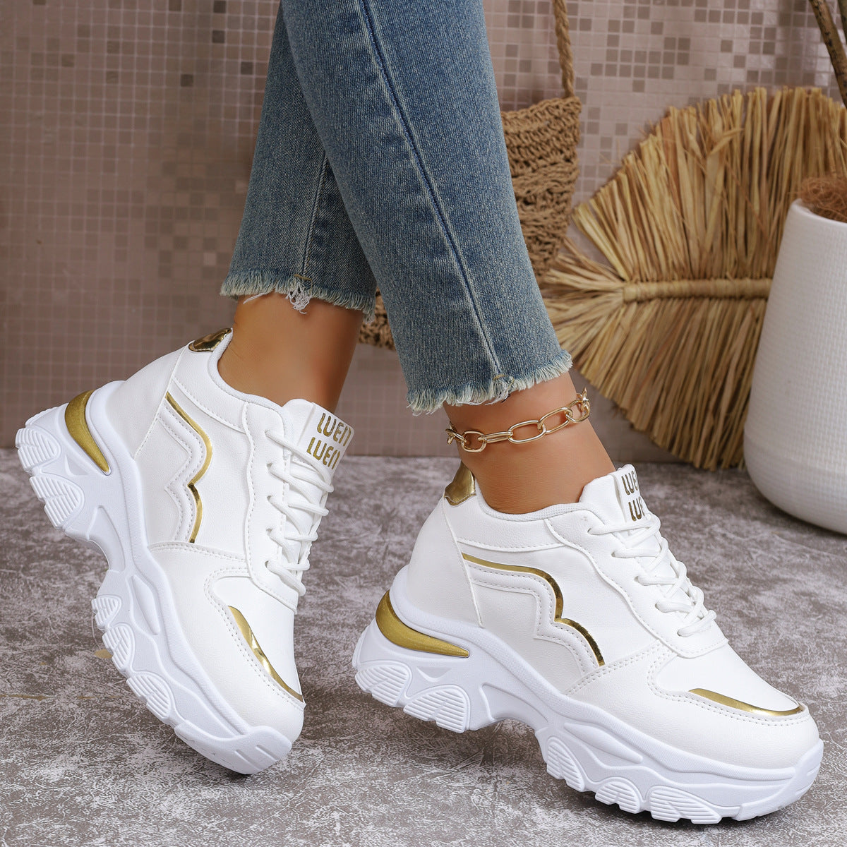 Pełne Wdzięku Ortopedyczne Sneakersy w Nowoczesnym Stylu