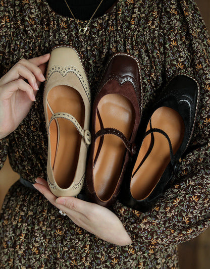 AS | Dámské elegantní brogue podpatky v klasickém stylu