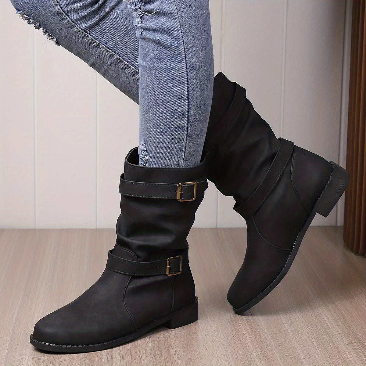 Eleganckie Ortopedyczne Kozaki z Unikalnym Wzorem