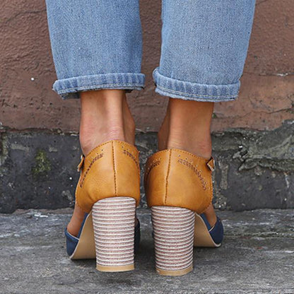 AS | T-strap Round Toe Chunk boty Sandály