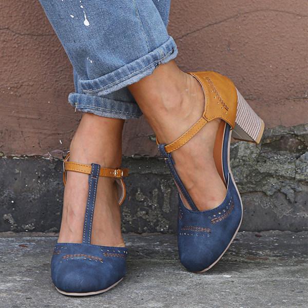 AS | T-strap Round Toe Chunk boty Sandály