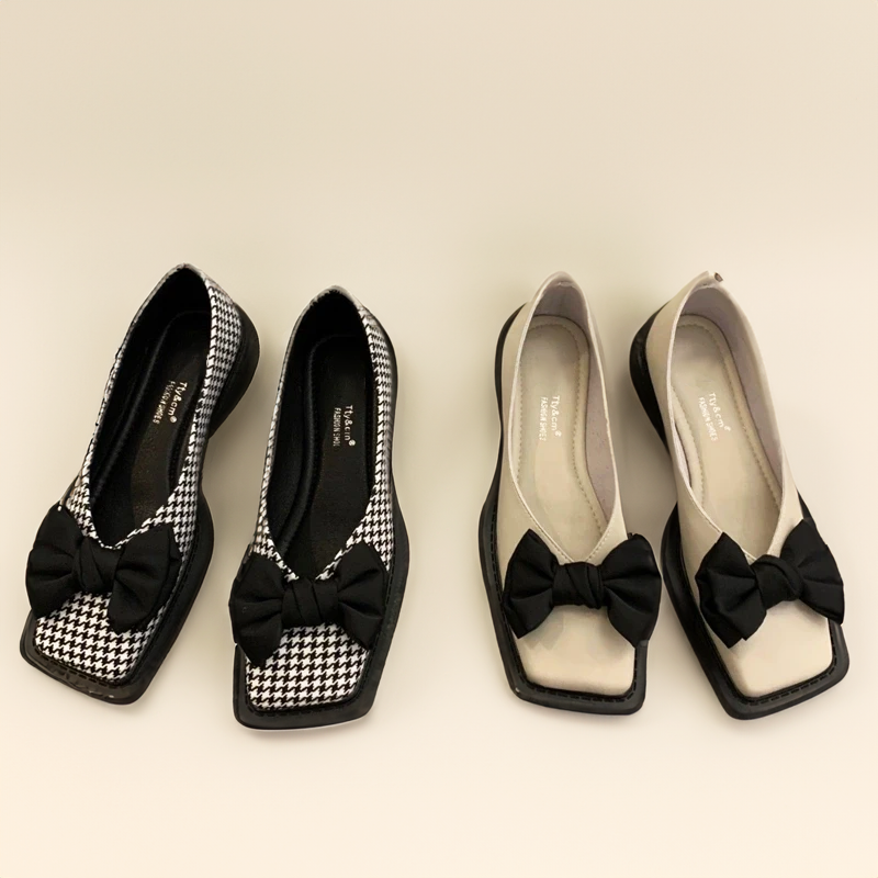 AS | Square Toe Shallow Mouth Slip-on dámské mokasíny